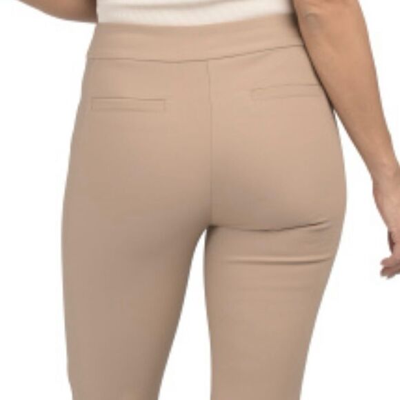 Rachel Zoe 14-16 Camel Pull On Skinny Fit Ankle Pants - Picture 3 of 4